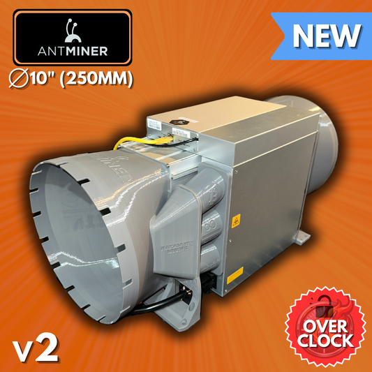 Antminer 10 Inch Overclock Kit (Intake + Exhaust Shrouds) for S21 S19 v2