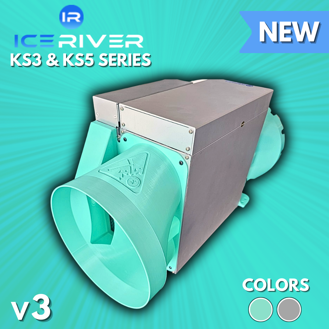IceRiver KS3L/KS3M/KS5L/KS5M/AL3 Wall-Mount Shroud Kit (8" Intake + Exhaust) v3.1