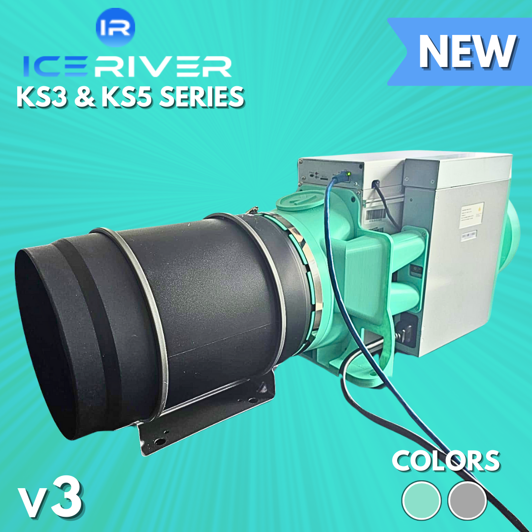 IceRiver KS3L/KS3M/KS5L/KS5M/AL3 Wall-Mount Shroud Kit (8" Intake + Exhaust) v3.1