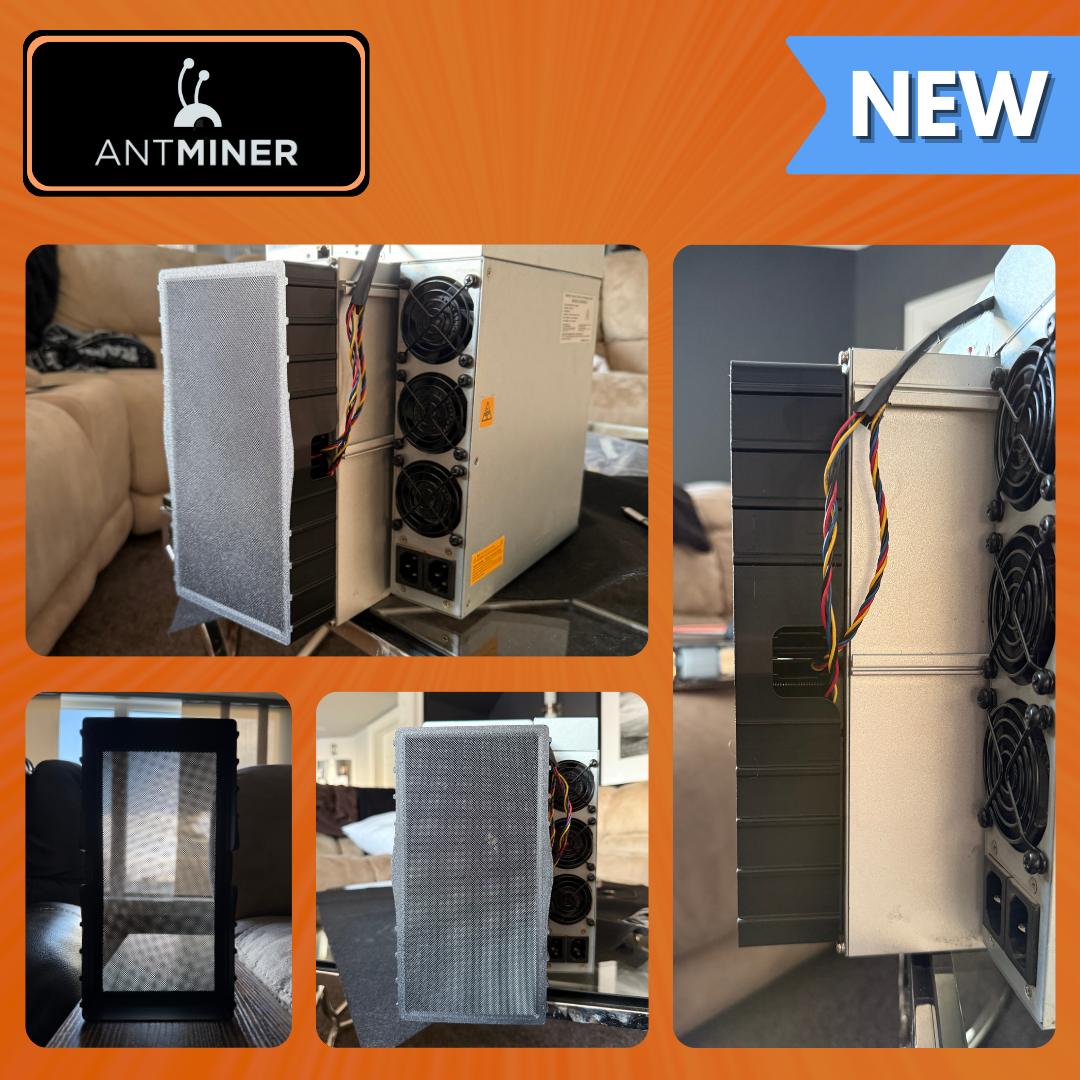 ANTMINER AIR INTAKE MESH FILTER SHROUD FOR S19 L7 (Dual 120mm Fans)