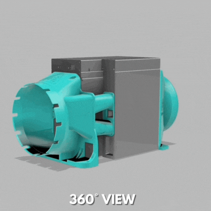 IceRiver KS3L/KS3M/KS5L/KS5M/AL3 Wall-Mount Shroud Kit (8" Intake + Exhaust) v3.1