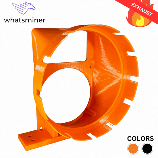 WHATSMINER 8" Wall-Mountable Shroud for MX0 (PULL with PSU Outlet Capture)