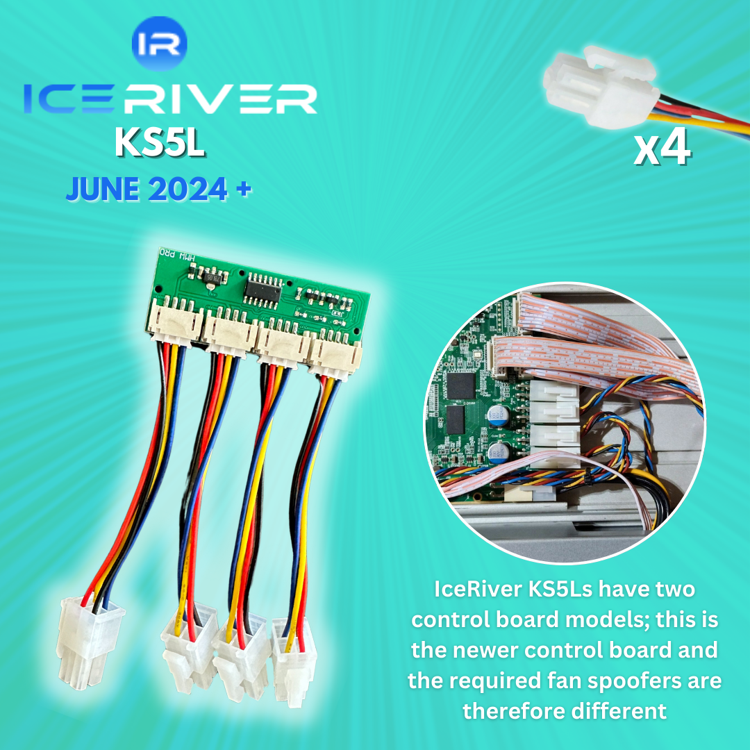 KASPA Fan Spoofers (Antminer KS3, KS5, IceRiver KS3M, KS5L)