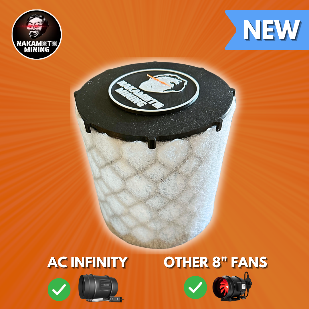 FILTER FOR 8" INLINE DUCT FANS