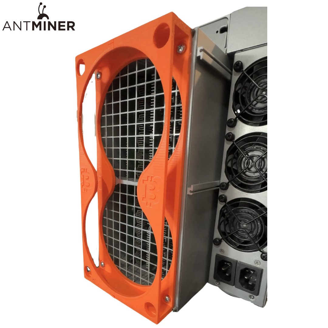 ANTMINER AIR INTAKE FILTER SHROUD FOR S19 L7 (Dual 120mm Fans)