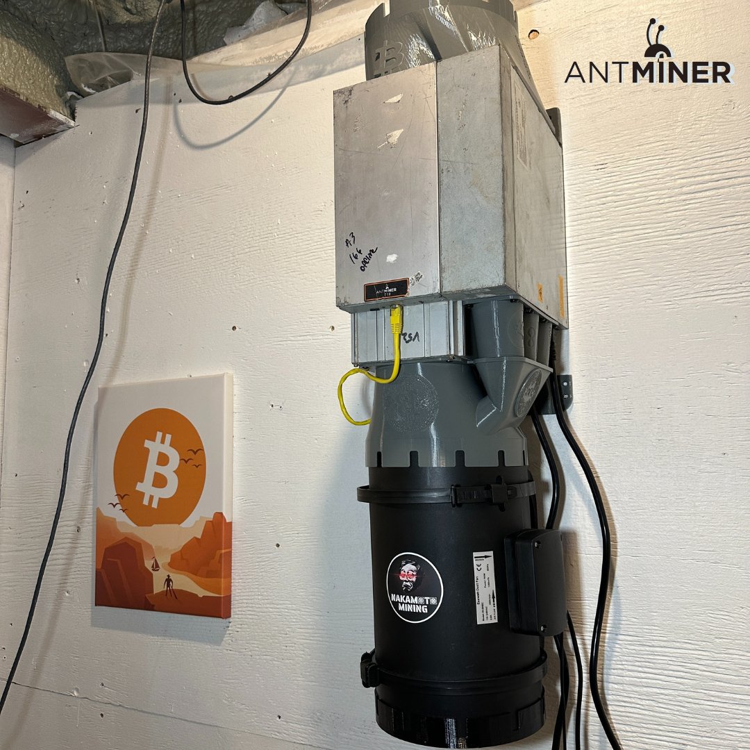 ANTMINER S19 Wall-Mount Kit (8" Intake + Exhaust Shrouds) V2 - Nakamoto Mining LTD.