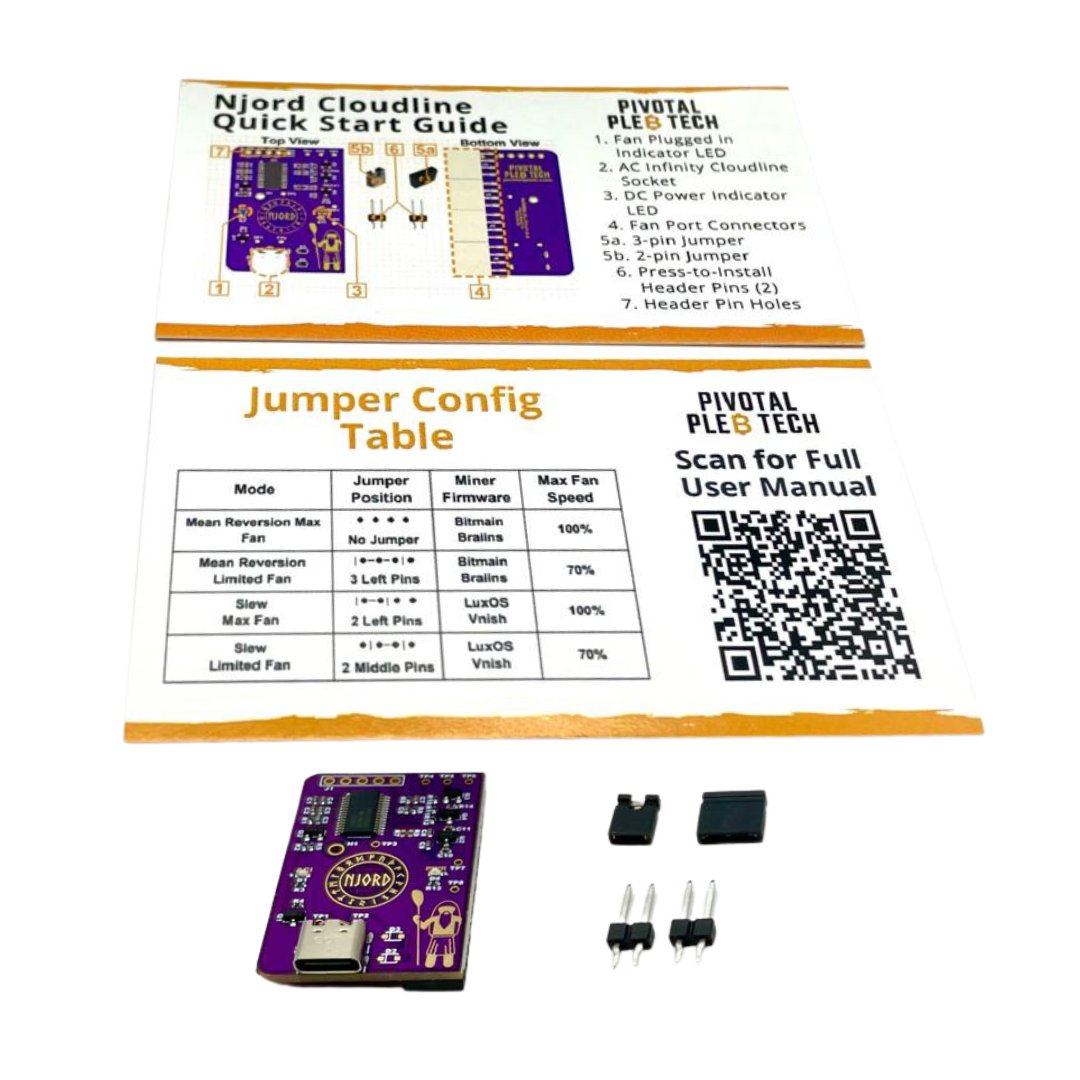 Njord Board — ASIC Spoofer with Automated Fan Control