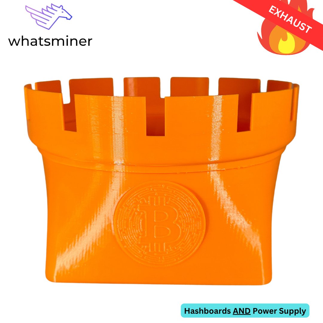 WHATSMINER 8" Wall-Mountable Shroud for MX0 (PULL with PSU Outlet Capture)