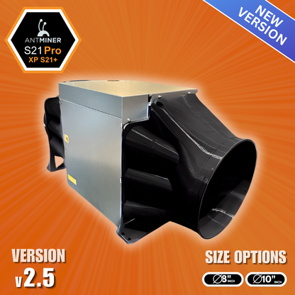 Antminer S21 Pro XP S21+ Wall-Mount Shrouds Kit (Intake + Exhaust Shrouds) v2.5