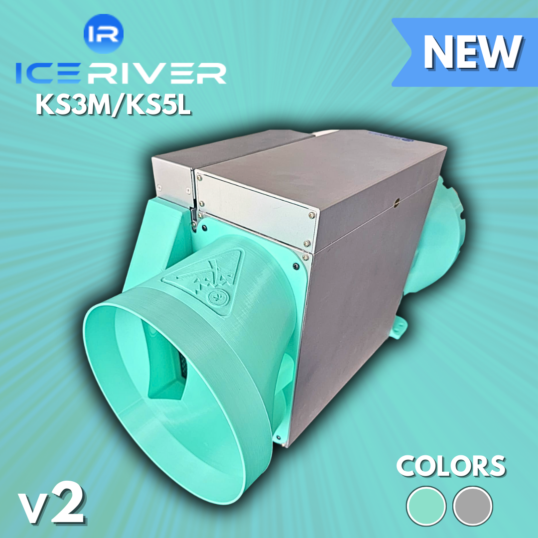 IceRiver KS3M/KS5L Wall-Mount Shroud Kit (8" Intake + Exhaust) v2