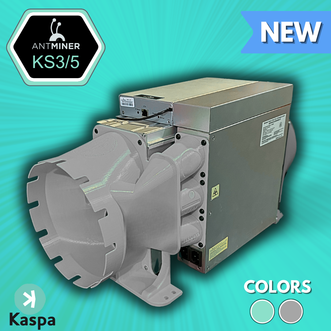 ANTMINER KS3/KS5 Miner Shrouds Wall-Mount Kit (8" Intake + Exhaust Shrouds) V3