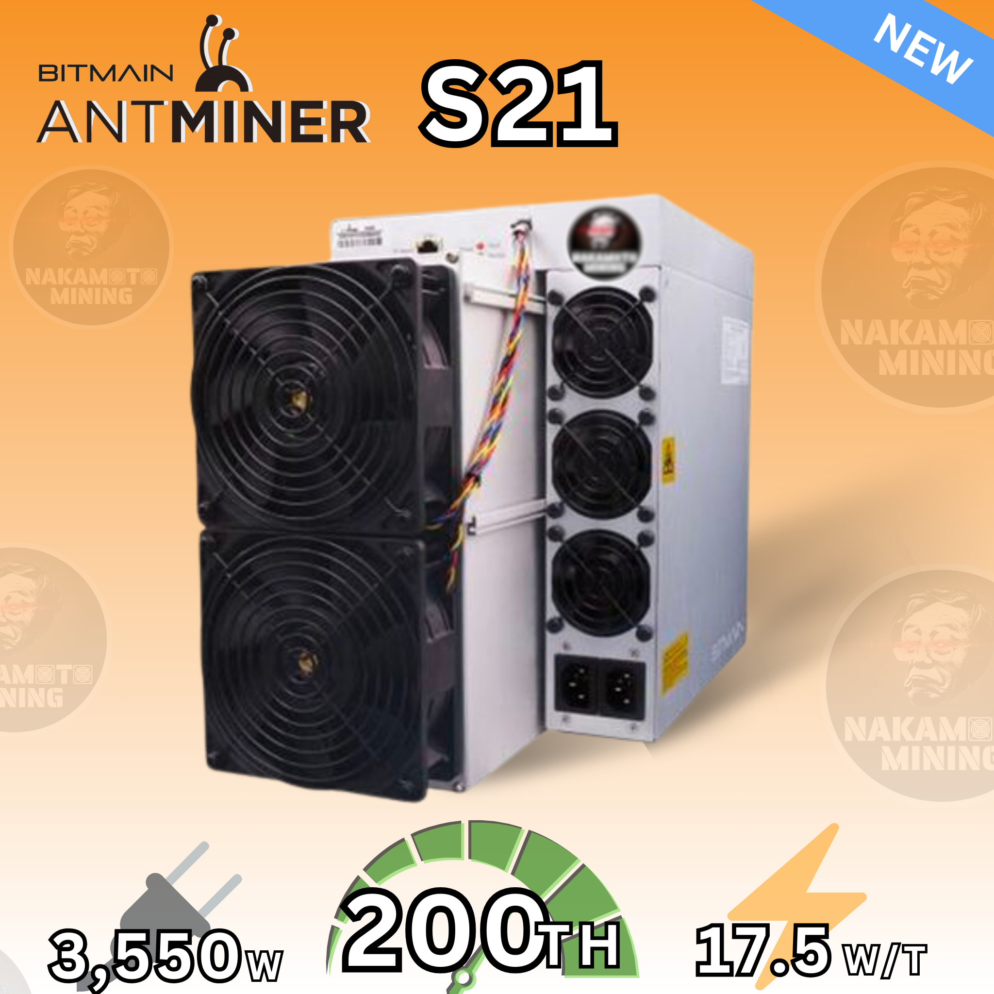 Antminer T21 ASIC (190TH) – Nakamoto Mining LTD.