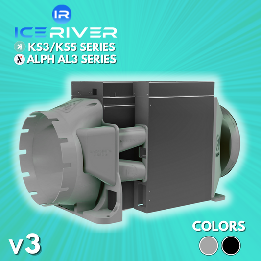 IceRiver KS3L/KS3M/KS5L/KS5M/AL3 Wall-Mount Shroud Kit (8" Intake + Exhaust) v3