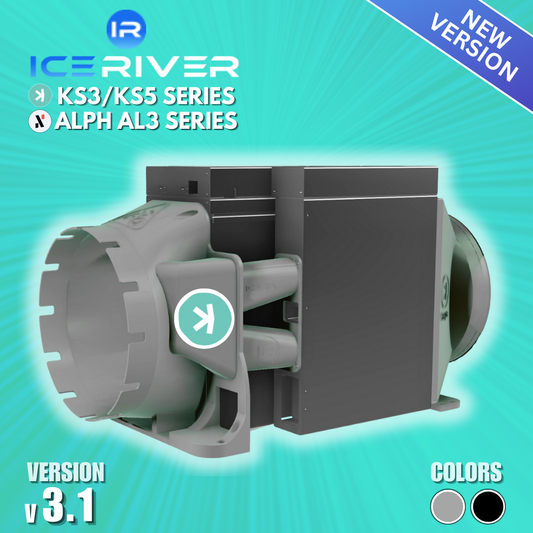 IceRiver KS3L/KS3M/KS5L/KS5M/AL3 Wall-Mount Shroud Kit (8" Intake + Exhaust) v3.1