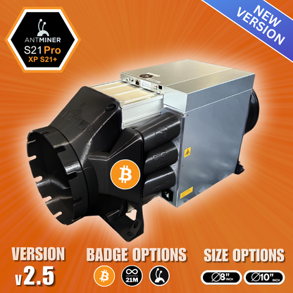 Antminer S21 Pro XP S21+ Wall-Mount Shrouds Kit (Intake + Exhaust Shrouds) v2.5