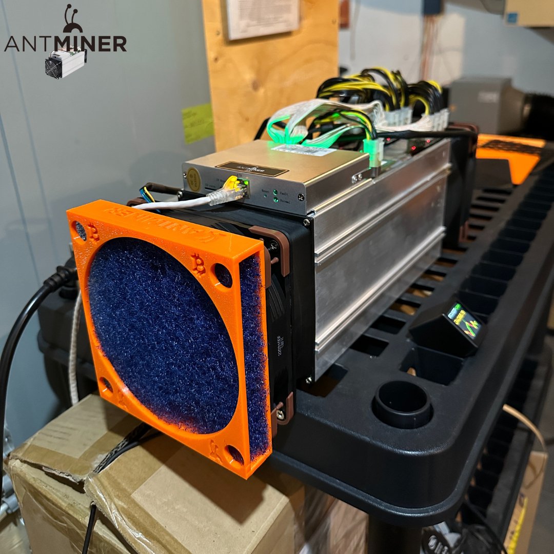 ANTMINER S9 AIR INTAKE FILTER SHROUD (140mm) - Nakamoto Mining LTD.