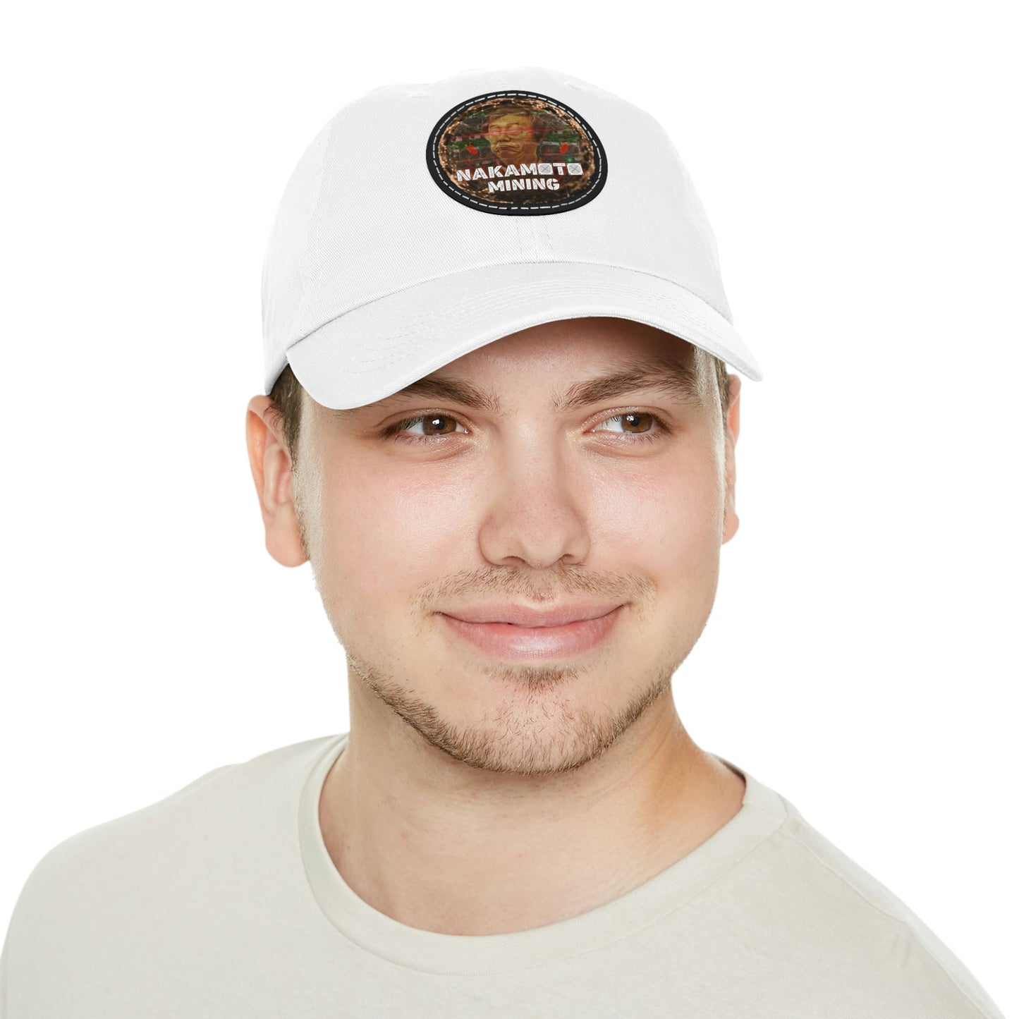 Nakamoto Mining — Dad Hat with Leather Patch