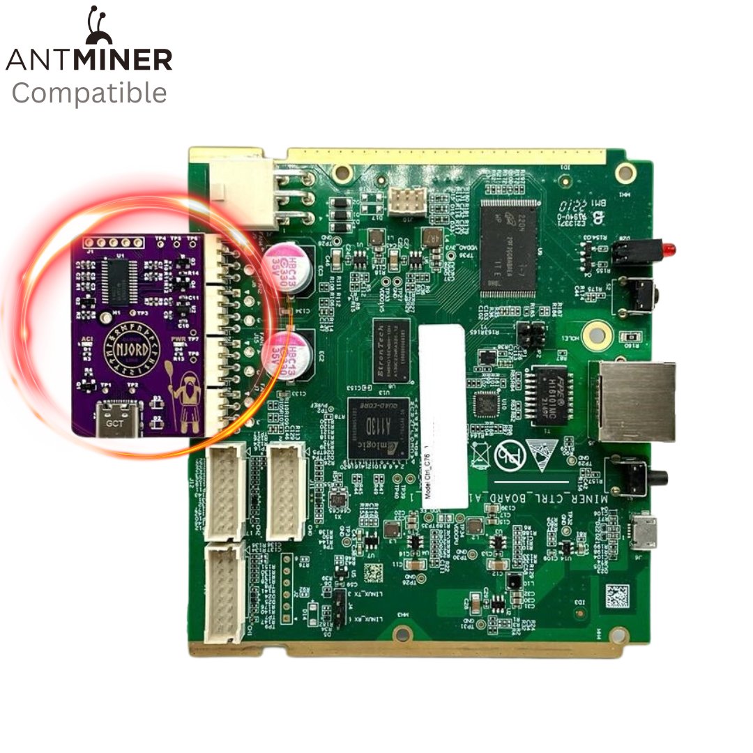 Njord Board — Antminer Premium Spoofer with Automated Fan Control
